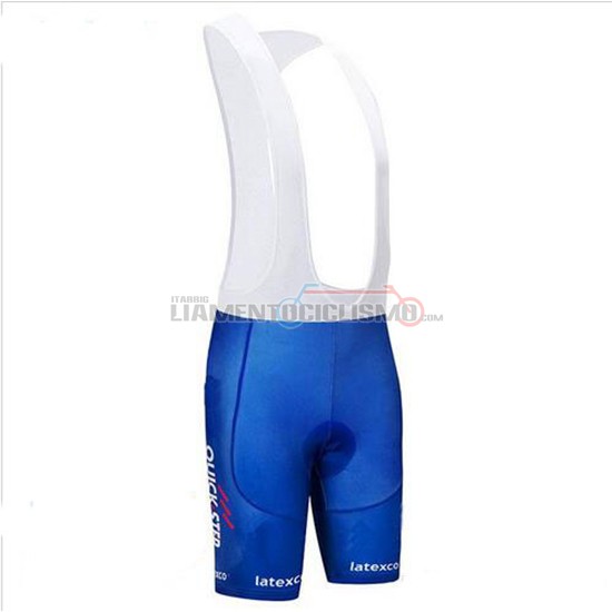 Abbigliamento Ciclismo Quick Step Floors Manica Corta 2018 Blu e Bianco